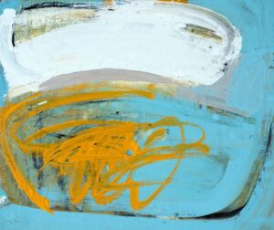 Holiday Destination 3 oil, charcoal and conte on canvas. 152 x 168 x 4 cm. 2018