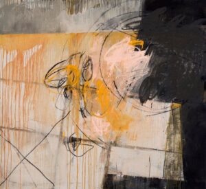 Plashy Place 2 Plashy Place 2. Oil, charcoal and conte on canvas. 140 x 150 x 4 cm. 2018