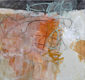 Day Bowman_Marking Out the Boundaries 6_oil, charcoal and conte on canvas_140 x 150 x 3 cm